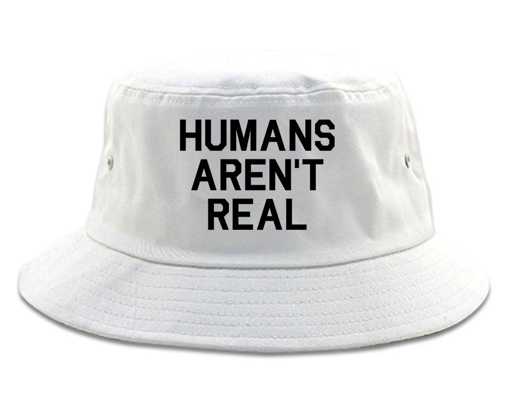 Humans Arent Real Tie Dye Hippie Rave Mens Bucket Hat
