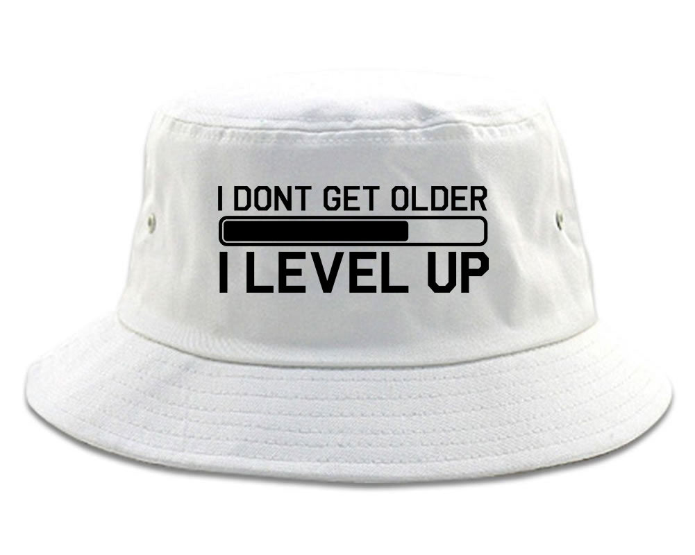 I Dont Get Older I Level Up Funny Birthday Mens Bucket Hat